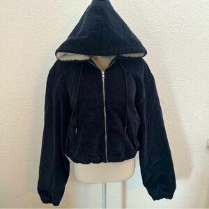 BP black corduroy fleece lined jacket